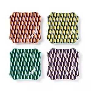 NWT Arrow Geo 4pc Dessert Plate Set - DVF for Target